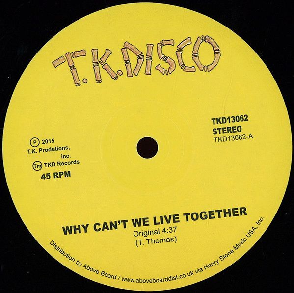 Why Can't We Live Together - Yellow Vinyl by Timmy Thomas