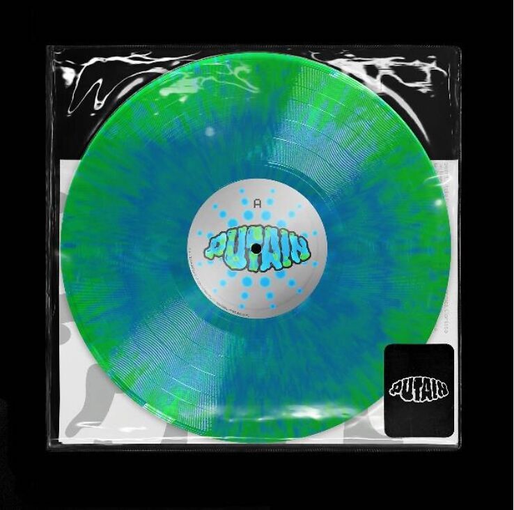 Putain - splatter green blue vinyl