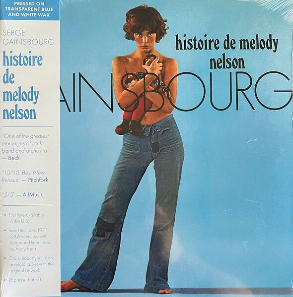 Histoire De Melody Nelson - Transparant Blue And White Wax Vinyl