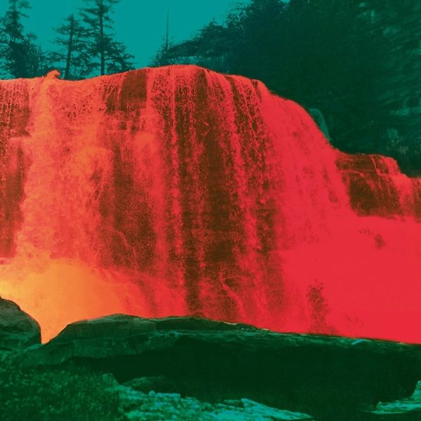 The Waterfall II - green orange marble vinyl