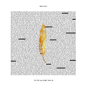 So that you might hear me by Bear's Den So that you might hear me by Bear's Den