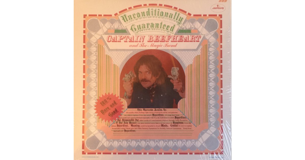 CAPTAIN BEEFHEART☆UNCONDITIONALLY GUARAN レコード | artsiona.com