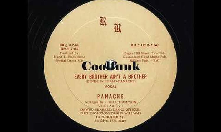 Panache - Every Brother Ain't A Brother (12 inch 1982)