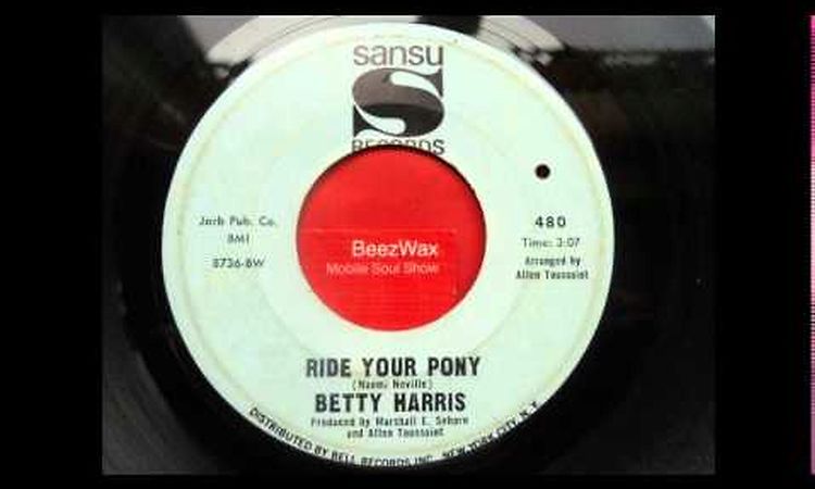 betty harris - ride your pony