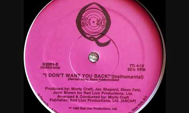 # Ramona Brooks - I Don't Want You Back ( Instrumental ) #