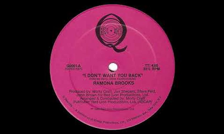 RAMONA BROOKS: I DON'T WANT YOU BACK [J*ski Extended]