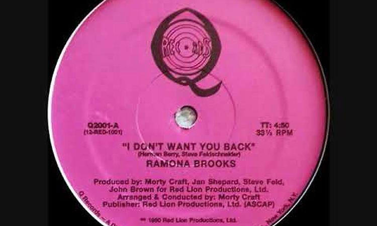 # Ramona Brooks - I Don't Want You Back ( Vocal ) #