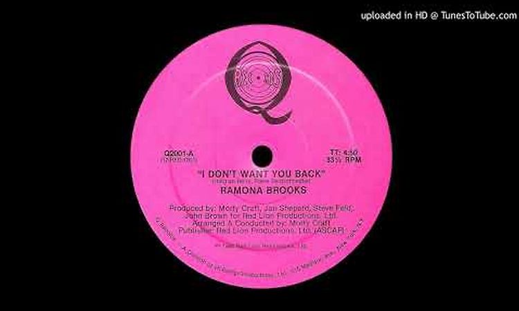 Ramona Brooks - I don't want you back ''Edit'' (1980)