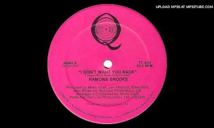 Ramona Brooks I Don't Want You Back @VinSol @CharlesMcCloud Edit