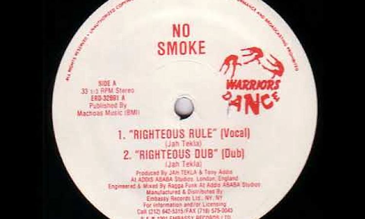 Righteous Rule (Vocal) - No Smoke [1991 House]