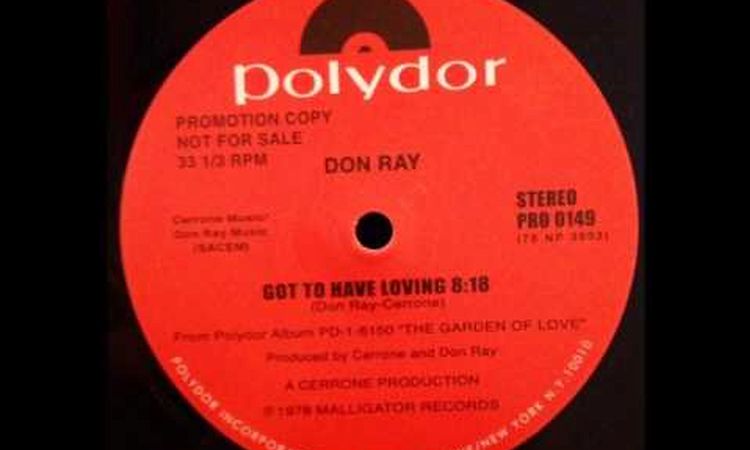 Don Ray - Got to have loving (12 inch) (1978) Vinyl