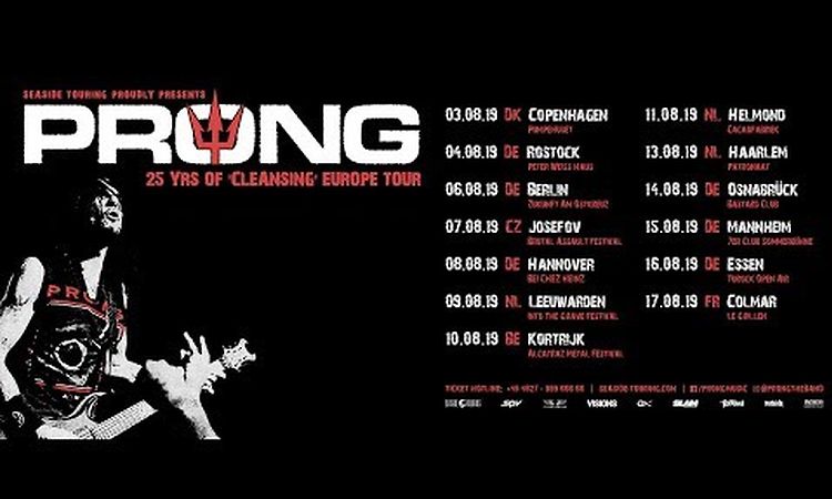 Prong announces 25 years of CLEANSING European tour