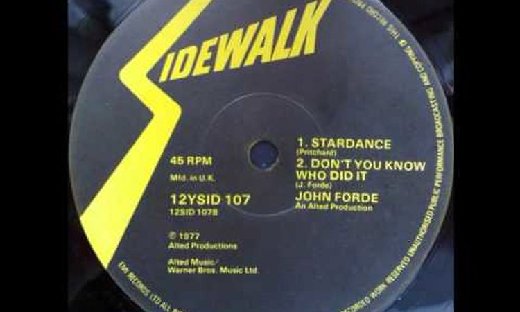 John Forde -- Stardance (1977)