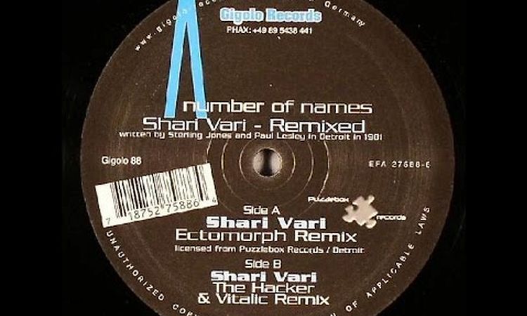 A Number Of Names - Shari Vari ( The Hacker & Vitalic Remix )