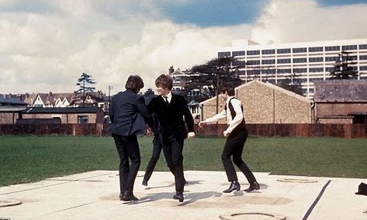 The Beatles- A Hard Day's Night- Movie (1964) Can't buy me love Scene COLORIZED