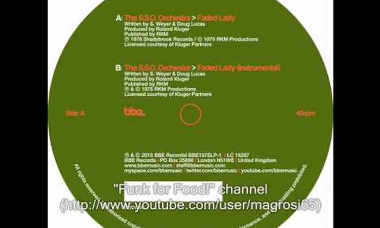 S.S.O. - Faded Lady (Instrumental) - 1975