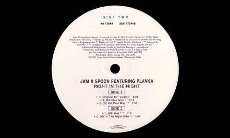 Jam & Spoon - Right In The Night (Fall In Love With Music) (MK Mix) [1994]