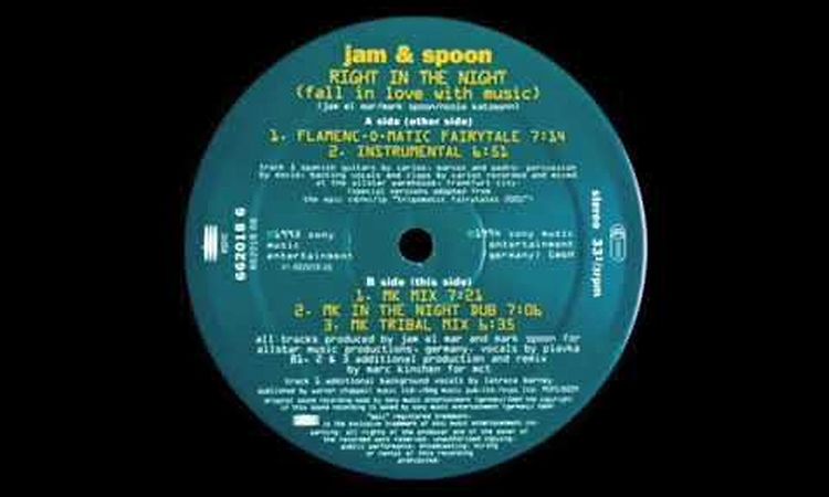 Jam & Spoon - Right In The Night (MK Tribal Mix)