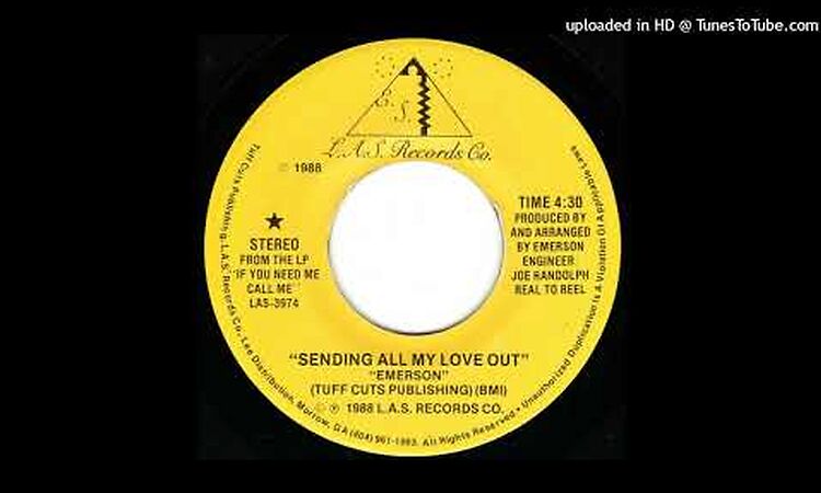 Rare Modern Soul 45 Emerson - Sending All My Love Out