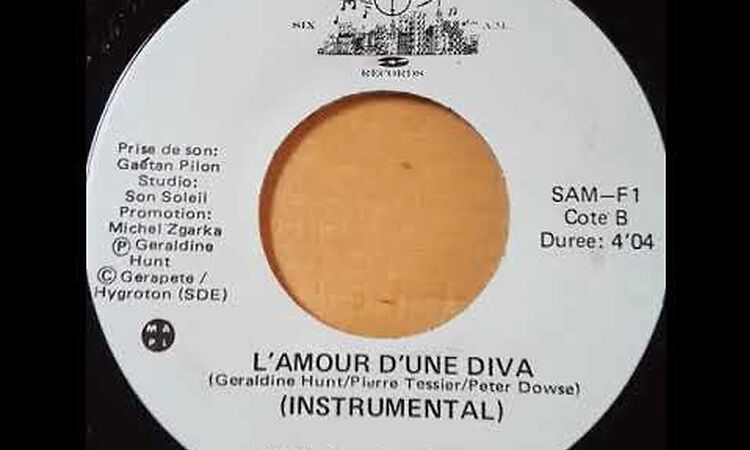 Sophie Stanke L'amour d'une diva (Instrumental) 1983 Six A.M. Records