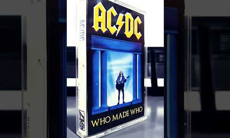 AC/DC - Who Made Who Cassette 1986! #metal #rock #music #retro #acdc #whomadewho #cassette #shorts