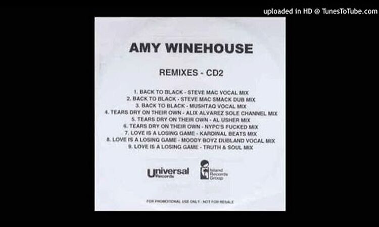 Amy Winehouse - Back To Black (Steve Mac Smack Dub Mix)