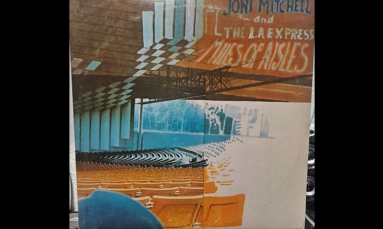 Joni Mitchell And the L A  Express Miles Of Aisles 1974 vinyl record side 1