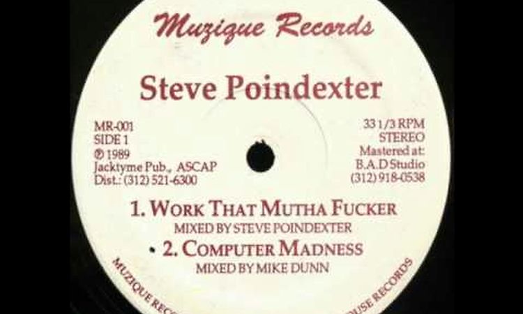 STEVE POINDEXTER COMPUTER MADNESS MUZIQUE RECORDS 1989 USA