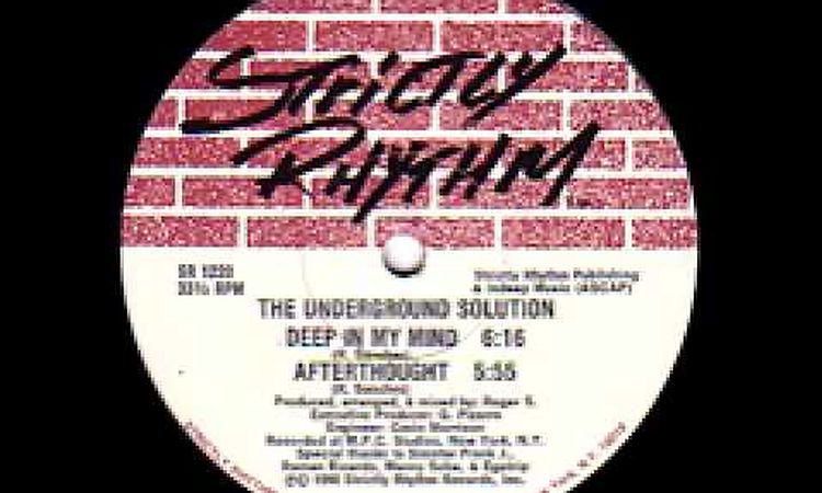 Underground Solution Afterthought 1990