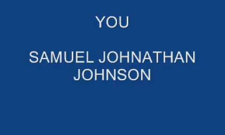 YOU - SAMUEL JONATHAN JOHNSON