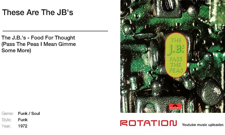 Food For Thought, The J.B.'s – LP – Music Mania Records – Ghent