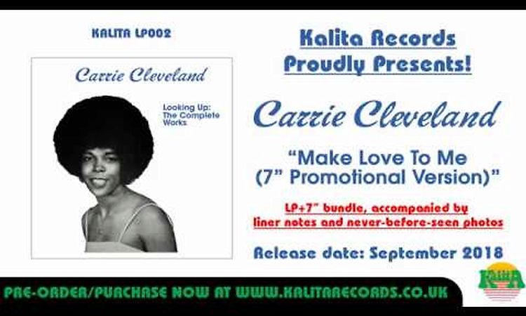 Carrie Cleveland - 'Make Love To Me (7inch Promotional Version)' (Official)