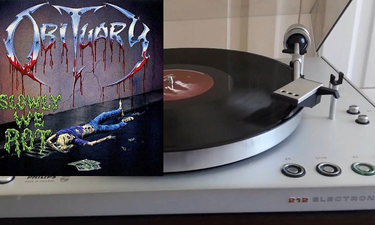 OBITUARY Slowly We Rot Side 2 Vinyl rip 1080p