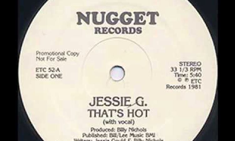 JESSE G. - That's Hot (B-Side / Inst-Dub)