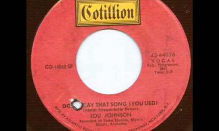 Don't Play That Song   Lou Johnson.wmv