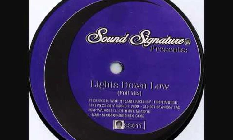 Theo Parrish - Lights Down Low (Full Mix)