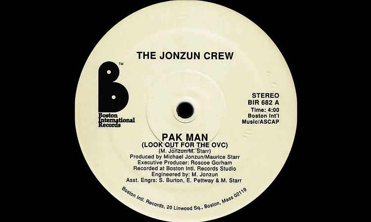 Jonzun Crew - Pak Man ( Look Out For The OVC ) ( Boston International Records 1982 )